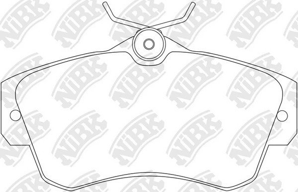 Колодки тормозные CHRYSLER Cruiser передние (4шт.) NIBK PN0154 NIBK
