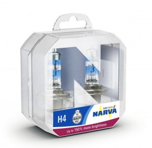 Лампа 12V H4 60/55W P43t +150% бокс (2шт.) Range Power 150 NARVA 480692100 NARVA