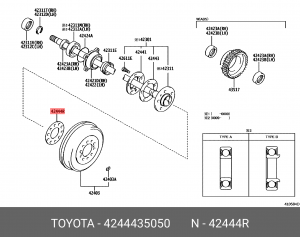 Прокладка TOYOTA 4244435050 42444-35050 TOYOTA