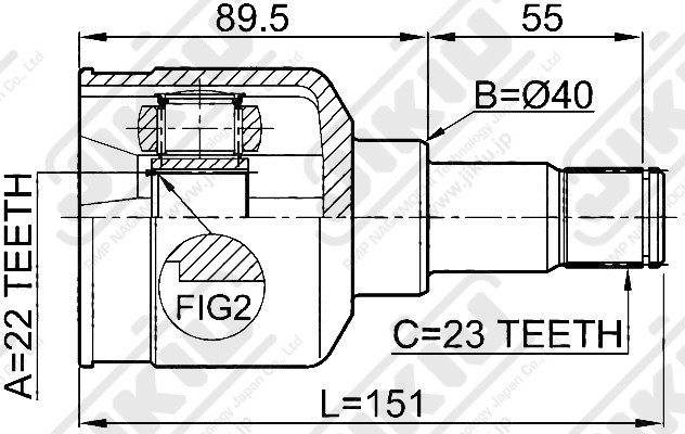 ШРУС JC51026 JC51026 JIKIU