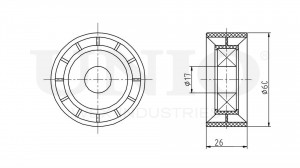 Ролик направляющий приводного ремня TNS-10007 UNIO