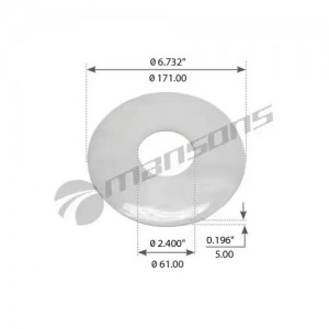 Шайба SAF сайлентблока амортизатора заднего MANSONS 600.033 MANSONS