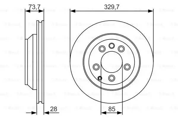 Диск тормозной  2шт 0 986 479 S20 BOSCH