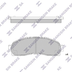 Колодки тормозные дисковые Ford Explorer 4.0/4.8 00 SP1369 SP1369 SANGSIN