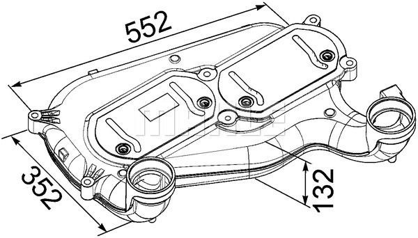 интеркулер!\MAN TGM/TGL CI 251 000P MAHLE KNECHT