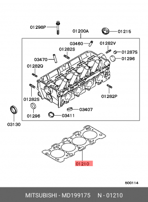 ПРОКЛАДКА ГОЛОВКИ БЛОКА ЦИЛИНДРОВ MD199175 MITSUBISHI