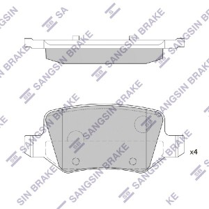 Колодки задние MERCEDES A W168, VIANO (414) SP1748 SP1748 SANGSIN