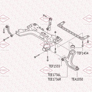 Опора шаровая нижняя L/R NISSAN Note/Micra 03- TEA1050 TEA1050 TATSUMI