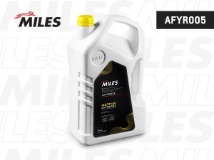 Антифриз готов к применению G12/G12+ (жёлтый, SUPER LONG LIFE COOLANT -40C) 5 кг AFYR005 MILES
