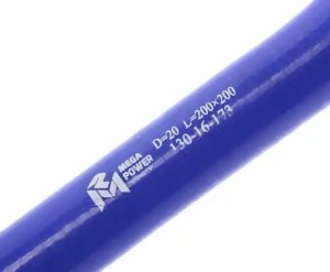 Патрубок угловой силикон (L=200х200мм,d=20 90град.) MEGAPOWER 130-16-173 MEGA POWER