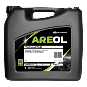 AREOL ECO Protect 5W40 (20L) масло моторное! синтACEA C3, API SN/CF, VW 505.00/5 5W40AR063 AREOL