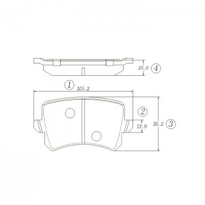 Колодки тормозные VOLKSWAGEN Caddy 2003 ~ 2010 / CC 2011 ~ 2016 / Eos 2006 ~ 201 GK1471N CTR