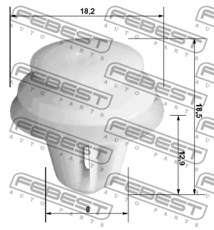 Клипса  20шт 88570-036 FEBEST