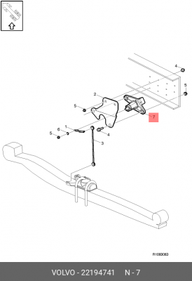 Датчик уровня пола Volvo FH/FM/B12 2006- 22194741 VOLVO