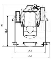 Суппорт тормозной передний правый d=48 мм CF002246 TRIALLI
