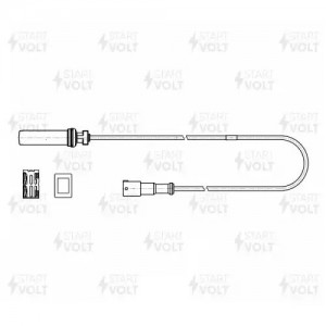 Датчик ABS для а/м Mercedes-Benz Actros MP2/MP3 (03-)/Axor (01-) прямой 2500мм ( VSABS1505 START VOLT