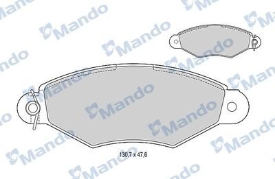 Колодки тормозные RENAULT Kangoo (97-09) передние (4шт.) MANDO MBF015129 MANDO