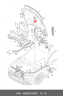 4N0823186E Деталь 4N0823186E VAG