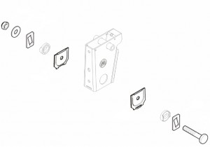 РМК крепления полурессоры M30 - 70мм 0585700180 BPW
