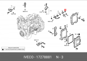 кольцо уплотнительное ! (р) 23.5x1.7\ Iveco Tector/Cursor/Trakker 17278881 IVECO