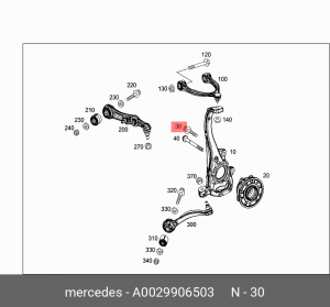 болт ! крепления ступицы колеса M12x70\ MB A 002 990 65 03 MERCEDES BENZ