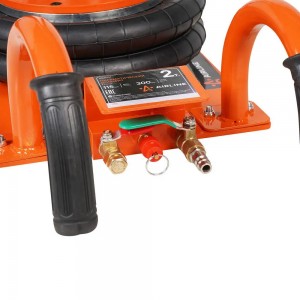 Домкрат пневматический 2т подкатной 2 секции, корот. ручка (MIN - 115мм, MAX - 3 ABJF01 AIRLINE