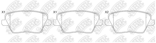 Колодки тормозные HYUNDAI i30 (17-) задние дисковые (4шт.) NIBK PN0795 NIBK