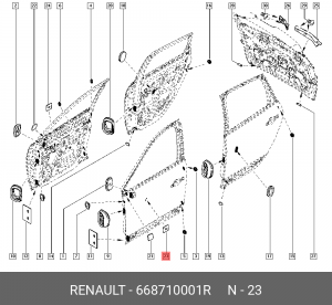 668710001R Деталь 668710001R RENAULT