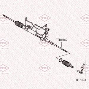 Наконечник рулевой тяги L/R CITROEN C-Crosser 07-MITSUBISHI ASX/Lancer/Outlander TEC1028 TATSUMI