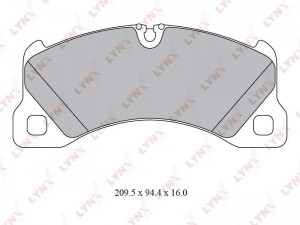 колодки дисковые! передние\ VW Touareg 3.2-3.6i/3.0-5.0TDi 05>, Cayenne 4.5-4.8i BD-8031 LYNXAUTO