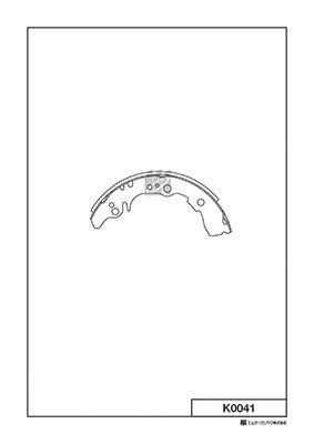 K0041-01 колодки барабанные!\ Daihatsu Extol/Atrai, Toyota Sparky 1.3/1.5 16V 06 K0041 MK KASHIYAMA