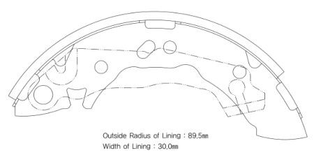Колодки барабанные Hyundai Atos/Atos Prime all 01-03 SA096 SA096 SANGSIN