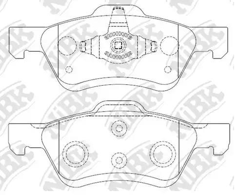 Колодки тормозные дисковые FORD ESCAPE 2004 PN0071 PN0071 NIBK