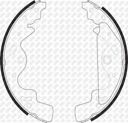 Колодки тормозные барабанные FN0628 FN0628 NIBK