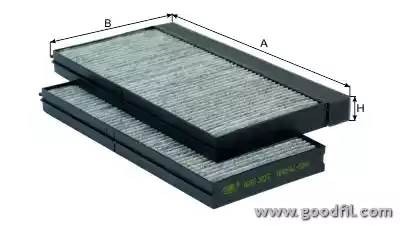 Фильтр салона угольный AG4072KCFC AG 407 2K CFC GOODWILL