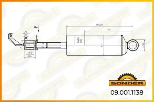 Амортизатор сидения RVIScaniaMBVolvo 090011138 SONDER