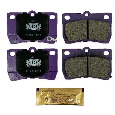 Колодки тормозные TOYOTA Crown (03-12) LEXUS GS300 задние (4шт.) NIBK PN1494 NIBK