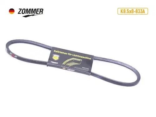 Ремень 833 (8.5*8) генератора ГАЗ 53, ПАЗ (усиленный) ATHLET 858833A ZOMMER
