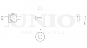 Тяга рулевая SSP-30034 UNIO