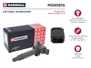 Катушка зажигания Peugeot 107 I 05- Toyota Corolla VIII IX E110 E120 E130 00-  M MGN1876 MARSHALL