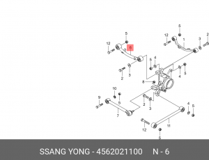 Рычаг подвески SSANGYONG Stavic (13-) задний поперечный правый OE 4562021100 SSANG YONG