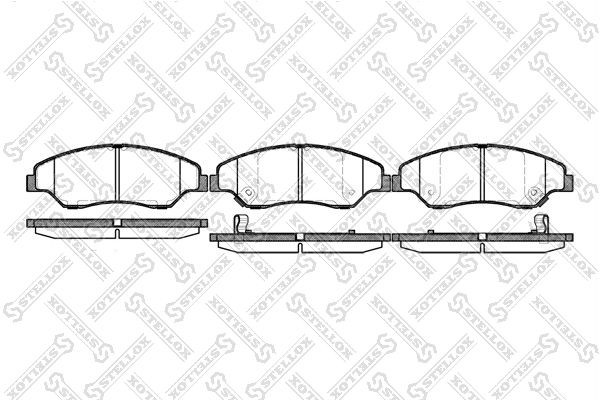 739 02=Y14-53001M !колодки дисковые п.\ Kia Sportage 2.0i 16/2.0TDi 99> 750002SX STELLOX