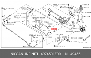КОЛЬЦО УПЛОТНИТЕЛЬНОЕO RING 49745-01E00 NISSAN