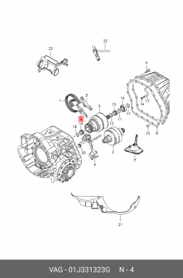 ПЛАНКА УСП 01J 331 323 G VAG