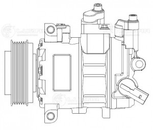 Компрессор кондиц. для а/м Audi A4 (B8) (07-)/A5 (07-)/Q5 (08-) LCAC 1880 LUZAR