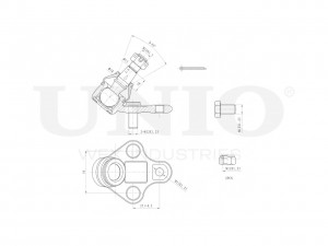 Опора шаровая передняя нижняя SSP-20003 UNIO
