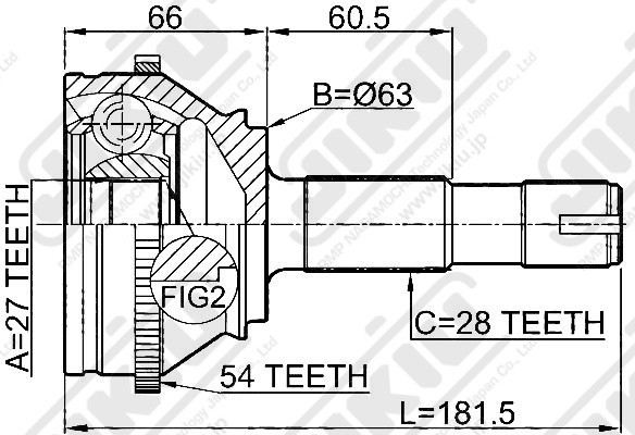 ШРУС JC41002 JC41002 JIKIU