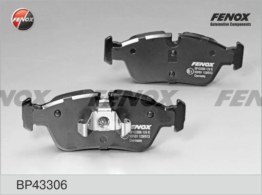 BP43306 колодки дисковые передние!\ BMW E87/E90/E91 1.8/2.0i/2.0D 04> BP43306 FENOX
