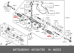 Пыльник рулевой рейки 4410A759 4410A759 MITSUBISHI