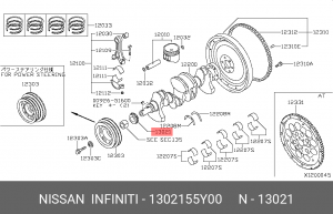 1302155Y00 автозапчасть для автомобиля 13021-55Y00 NISSAN